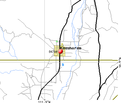 Koosharem, UT (84744) map
