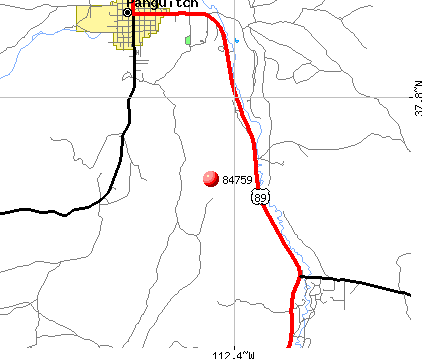 Panguitch, UT (84759) map