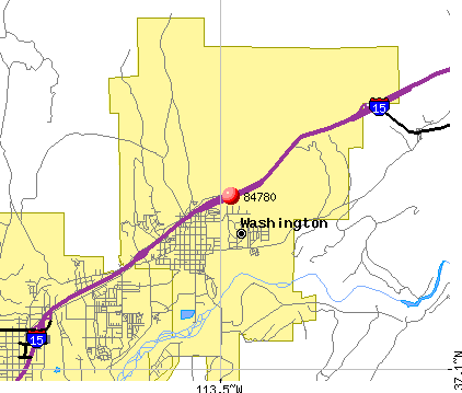 Washington, UT (84780) map
