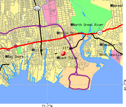 Great River, NY (11730) map