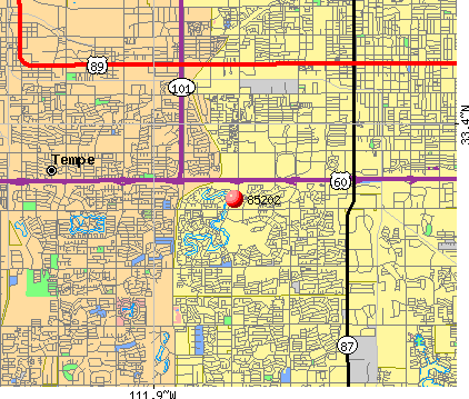 Zip Code Mesa Arizona Map