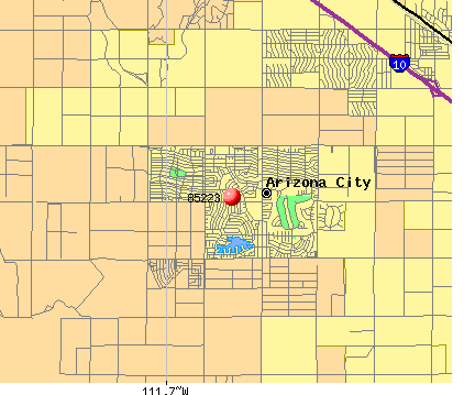 Arizona City, AZ (85223) map