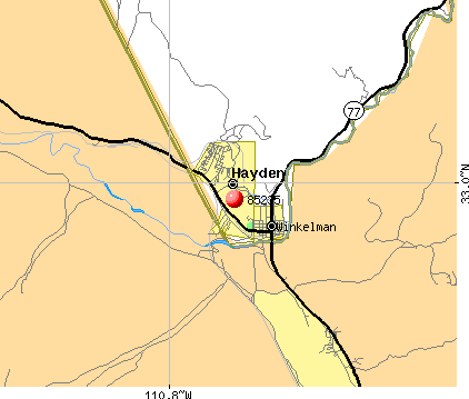 Hayden, AZ (85235) map