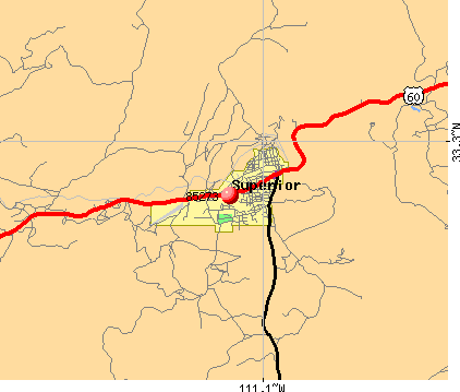 Superior, AZ (85273) map