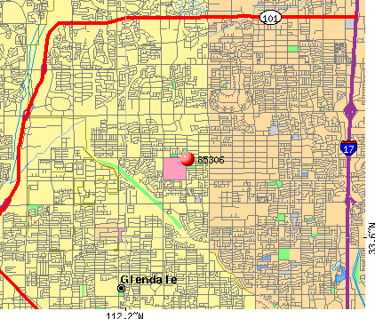 Zip Codes Glendale Arizona Map