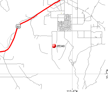Salome, AZ (85348) map