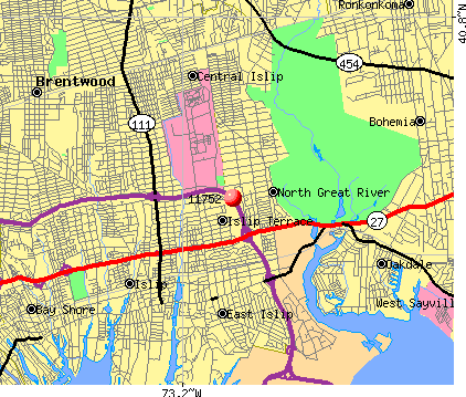 Islip Terrace, NY (11752) map