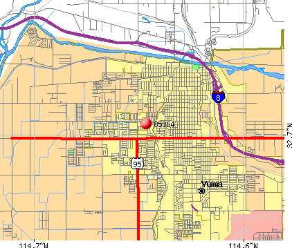 Yuma Zip Code Map