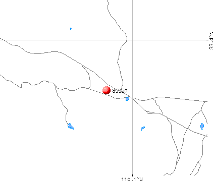 San Carlos, AZ (85550) map