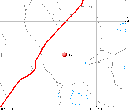 Douglas, AZ (85608) map