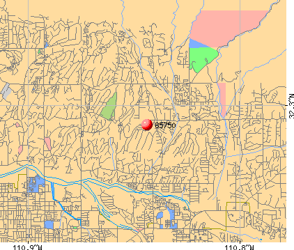 Tucson, AZ (85750) map