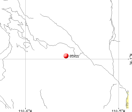 Cibecue, AZ (85911) map