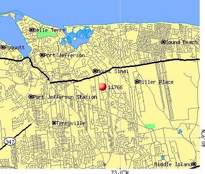 Mount Sinai, NY (11766) map