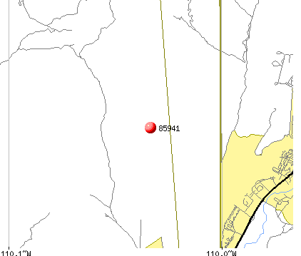 Whiteriver, AZ (85941) map