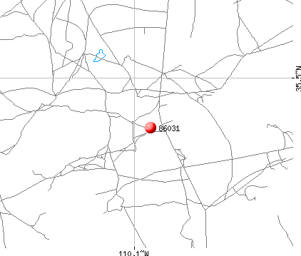 Indian Wells, AZ (86031) map
