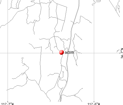 Williamson, AZ (86305) map