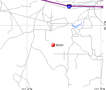 Ash Fork, AZ (86320) map