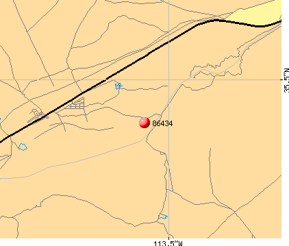 Peach Springs, AZ (86434) map