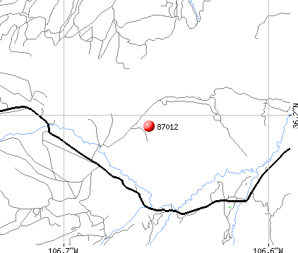 Coyote, NM (87012) map