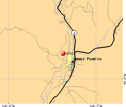 Jemez Pueblo, NM (87024) map