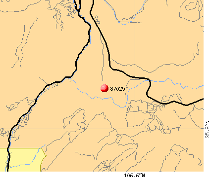Jemez Springs, NM (87025) map