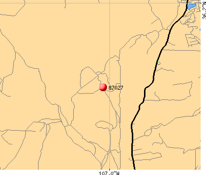 La Jara, NM (87027) map