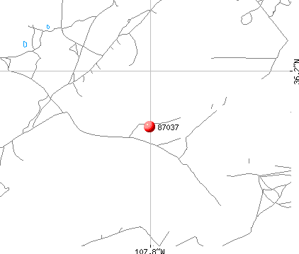 Nageezi, NM (87037) map