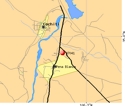 Pena Blanca, NM (87041) map