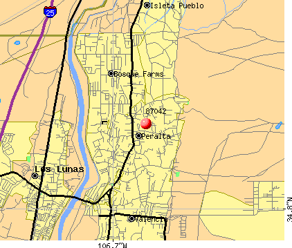 Peralta, NM (87042) map