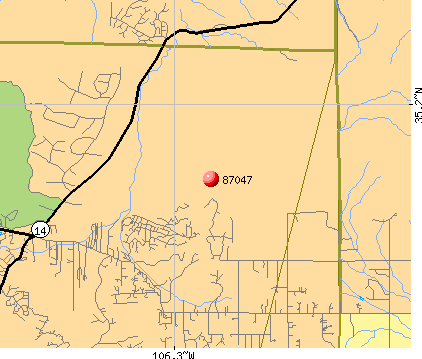 Edgewood, NM (87047) map
