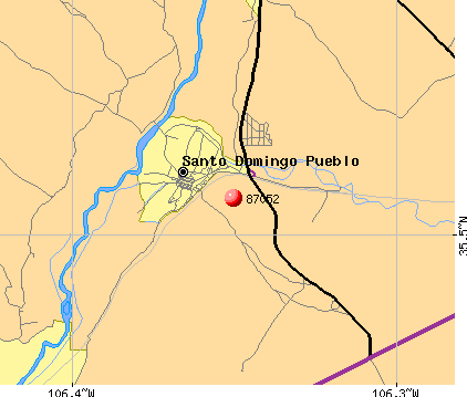 Santo Domingo Pueblo, NM (87052) map