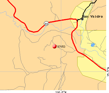 San Ysidro, NM (87053) map