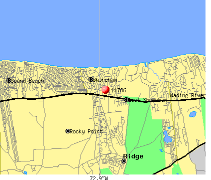 Shoreham, NY (11786) map