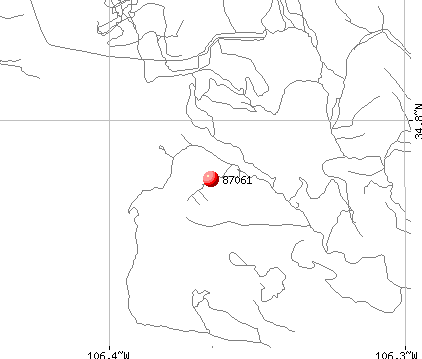 Torreon, NM (87061) map