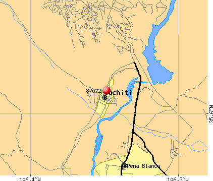 Cochiti, NM (87072) map
