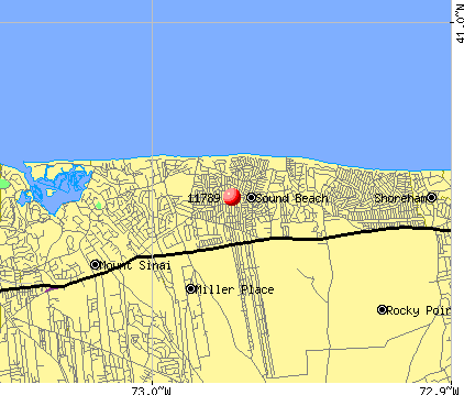 Sound Beach, NY (11789) map