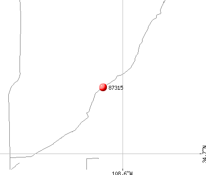 Fence Lake, NM (87315) map