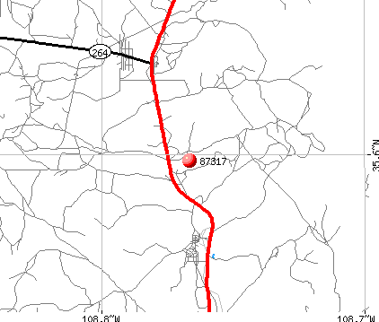 Yah-ta-hey, NM (87317) map