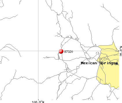 Nakaibito, NM (87320) map