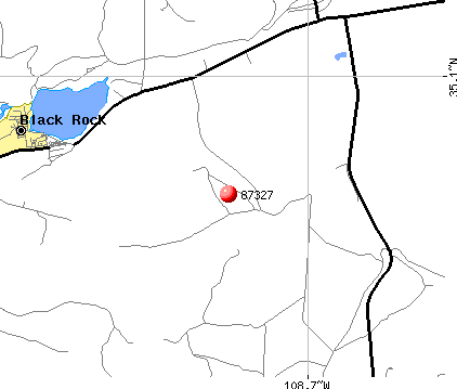 Zuni Pueblo, NM (87327) map
