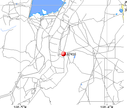 Nenahnezad, NM (87416) map