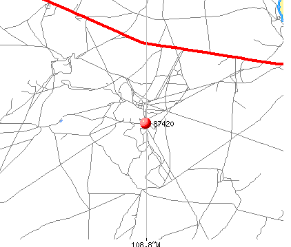 Shiprock, NM (87420) map