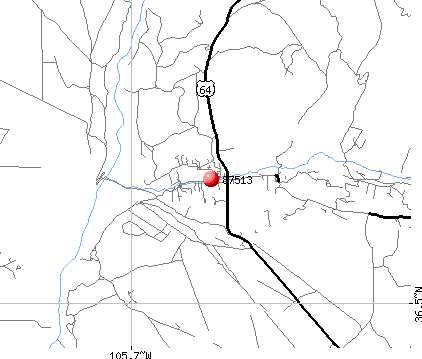 Arroyo Hondo, NM (87513) map