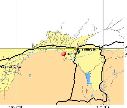 Chimayo, NM (87522) map