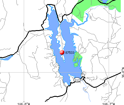 Espanola, NM (87533) map