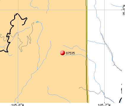 Glorieta, NM (87535) map
