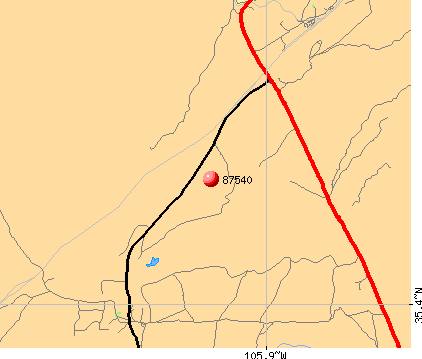 Galisteo, NM (87540) map