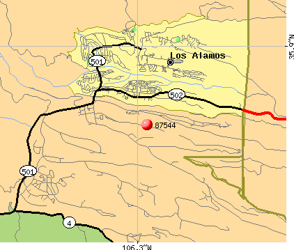 los alamos new mexico. Los Alamos, NM (87544) map