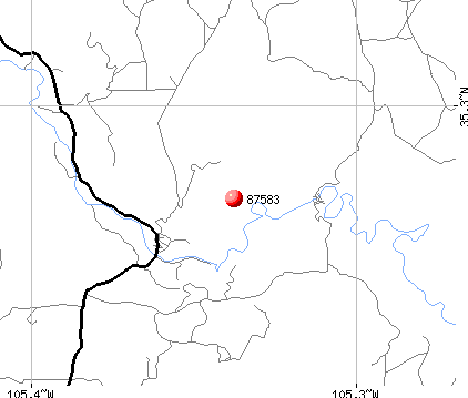 Villanueva, NM (87583) map