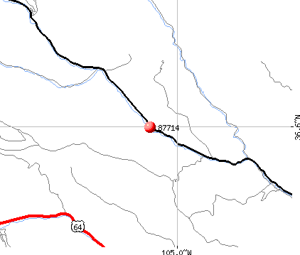 Cimarron, NM (87714) map